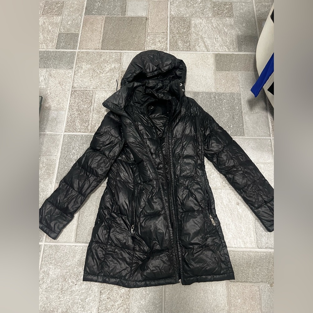 Calvin Klein Packable Down Black Hooded Puffer Jacket 0°F Warmth Factor